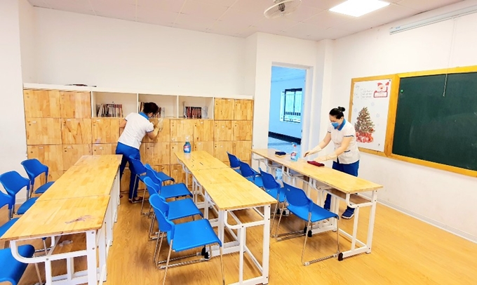 Dịch vụ vệ sinh trường học